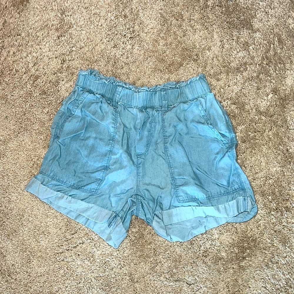 I’m selling blue paper bag shorts